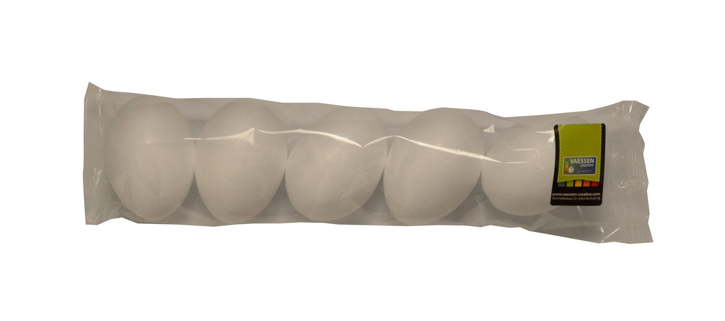 Vaessen creative • huevos de poliestireno 6cm 5uds