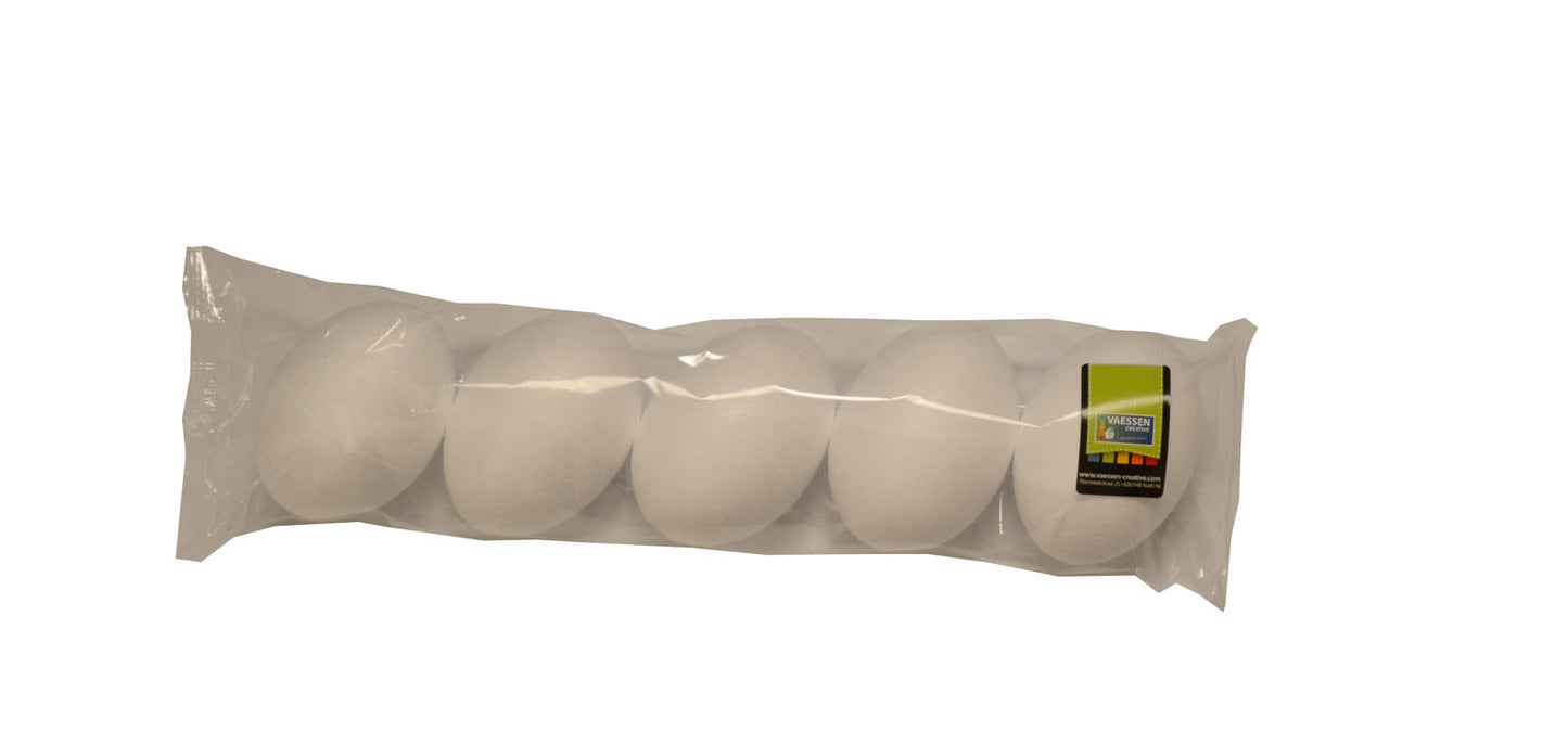 Vaessen creative • huevos de poliestireno 7cm 5uds