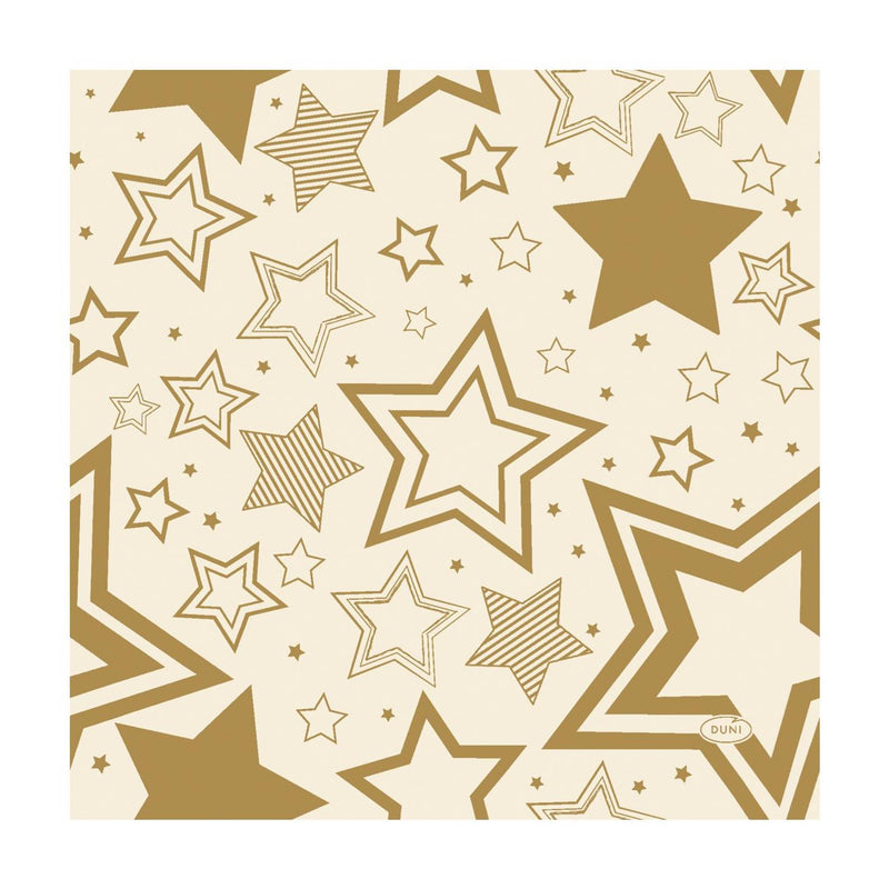 Duni servilletas estrella navideña crema 33cm