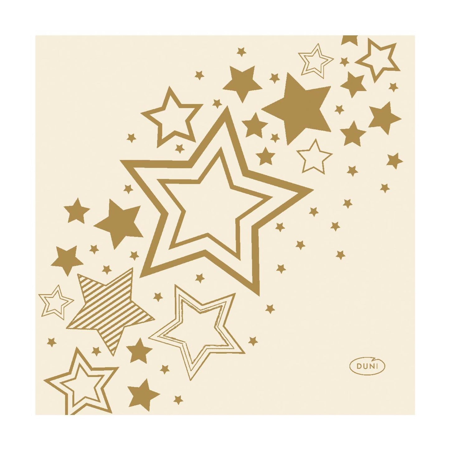 Duni servilletas estrella navideña crema 24cm