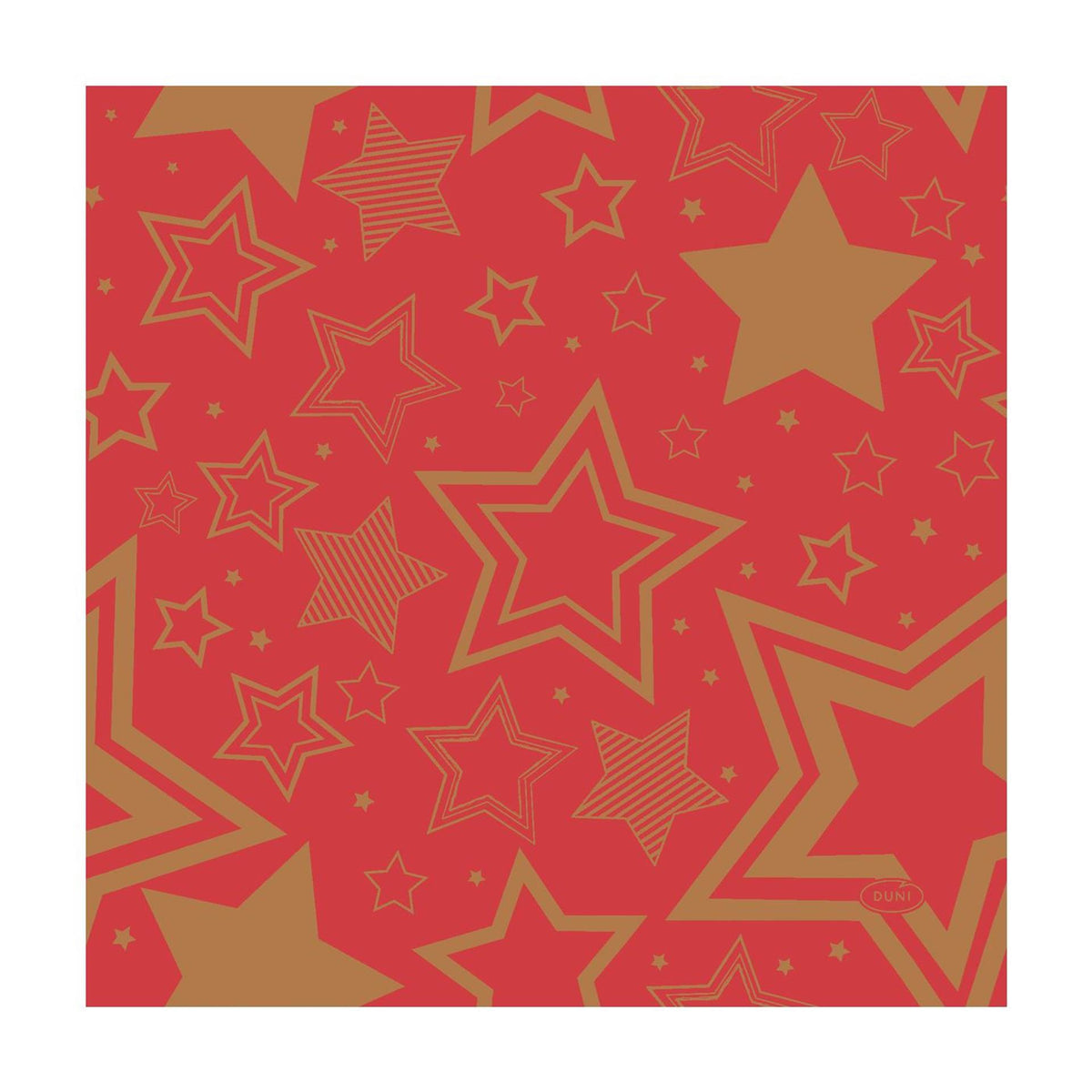 Tovaglioli Duni Holiday Star rosso 33x33 cm