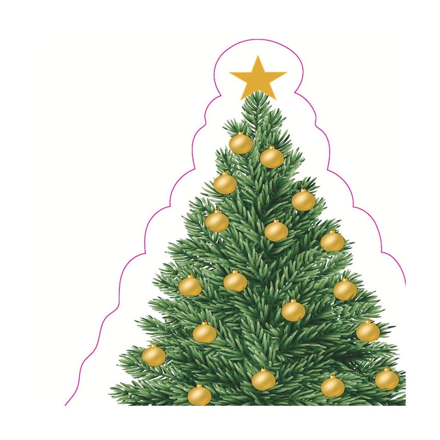 Tovaglioli Duni silhouette con ciondolo albero 33