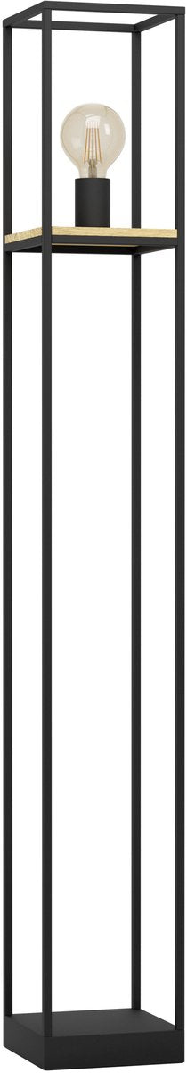 Eglo libertad vloerlamp - e27 - 128,5 cm - zwart bruin