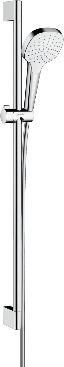 Hansgrohe croma select e - sistema doccia a pioggia 1jet, 0,65 m ecosmart 9 l min, bianco cromo 26585400