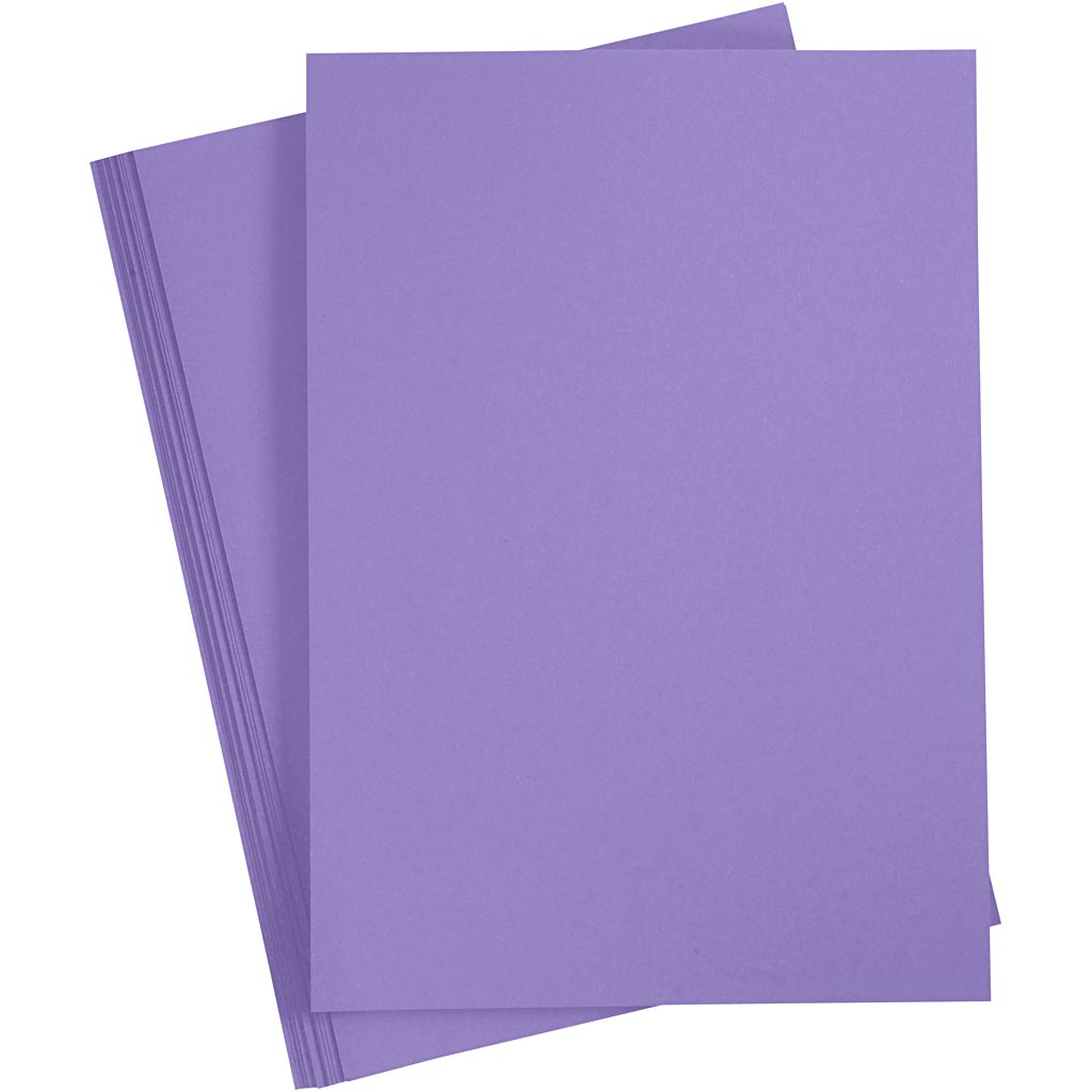 Creativ company cartulina de colores, a4, hoja 210x297 mm, 180 gr, violeta, 20 hojas 1 caja