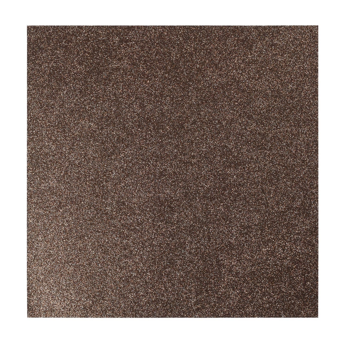 Florence • zelfklevend glitter papier 270g 30,5cm donkerbruin 1x