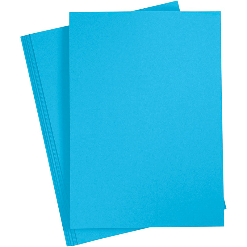 Creative Company Colored Cardboard Clear Blue A4, 20 fogli