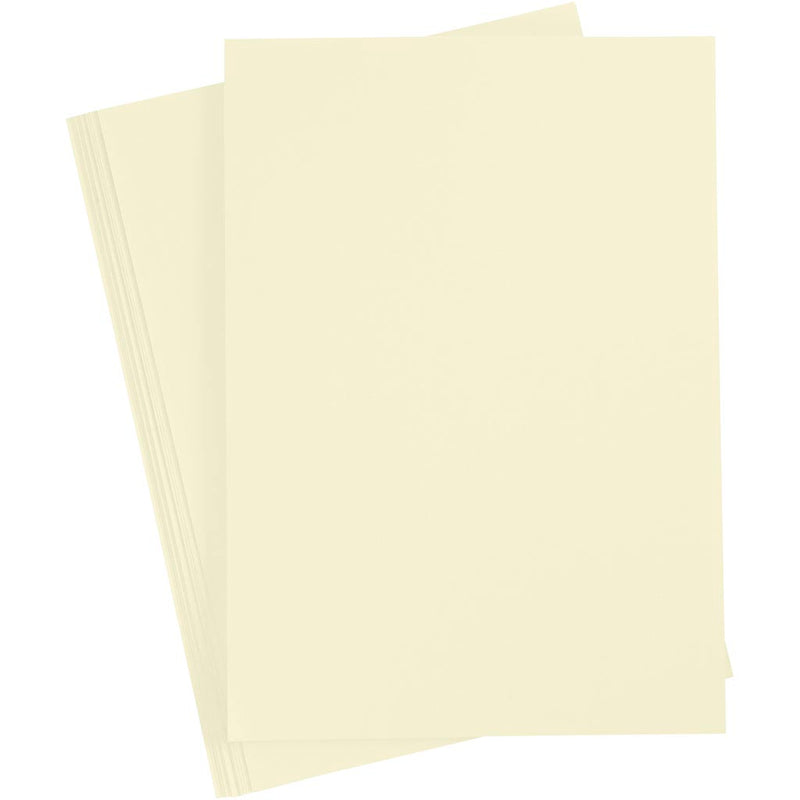Cartoncino Creative Company, A4, foglio 210x297 mm, 210 g, giallo pastello, 10 fogli 1 scatola