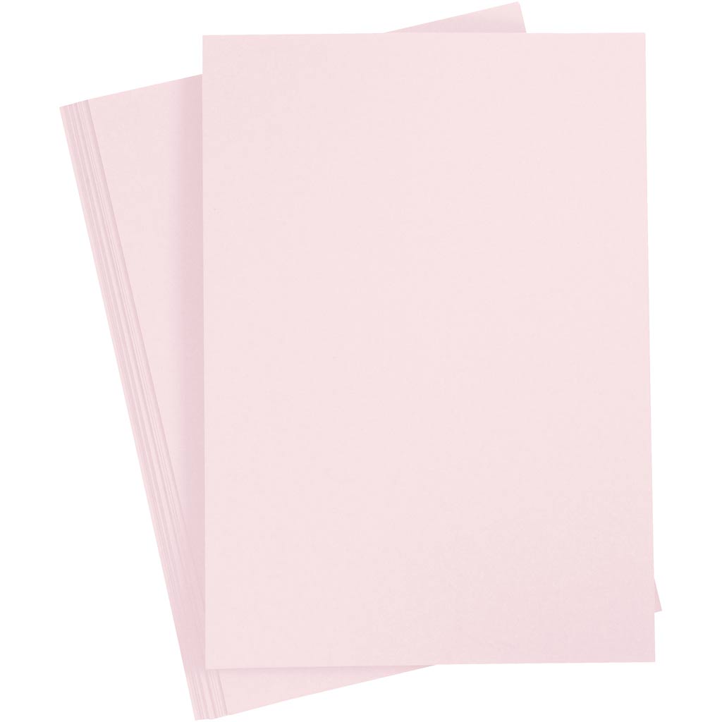 Creativ company cardboard, a4, sheet 210x297 mm, 210 g, light pink, 10 sheets 1 box