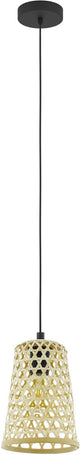 Eglo claverdon hanglamp - 1 lichts - ø18 cm - e27 - zwart