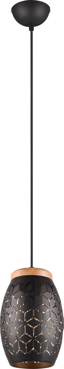 Rl vive tu luz realidad bidar - lámpara colgante - negro-oro - excl. 1x e27 4 w - interruptor de cable - giratorio