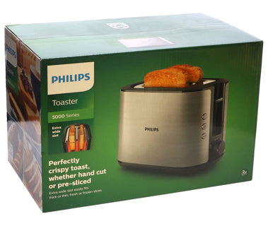 Philips tostapane HD2650 90 VIVA in acciaio inossidabile nero