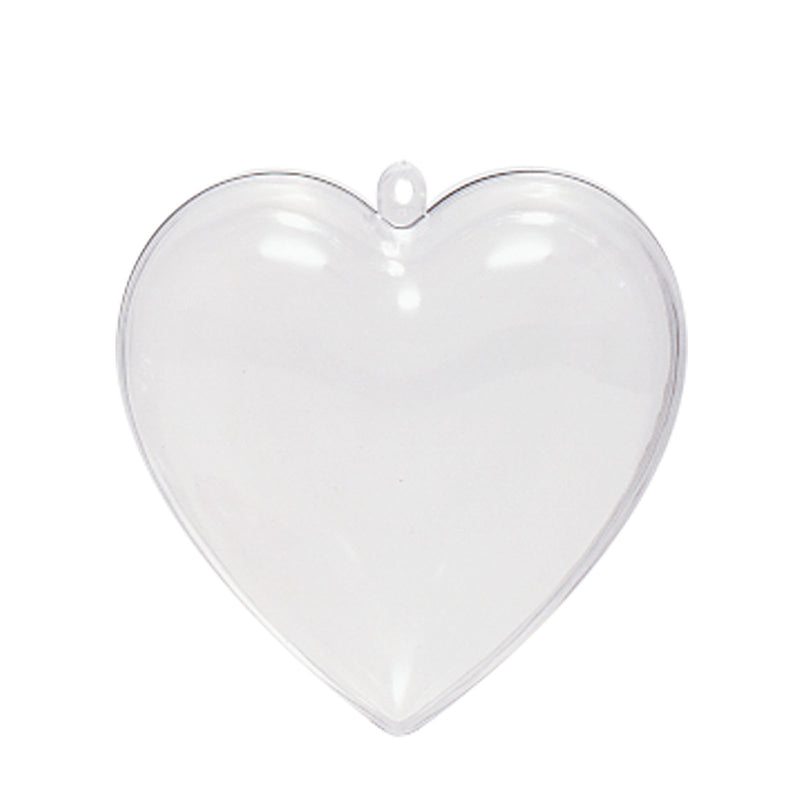 Vaessen creative • plastic hart 2-delig 10cm 200pcs