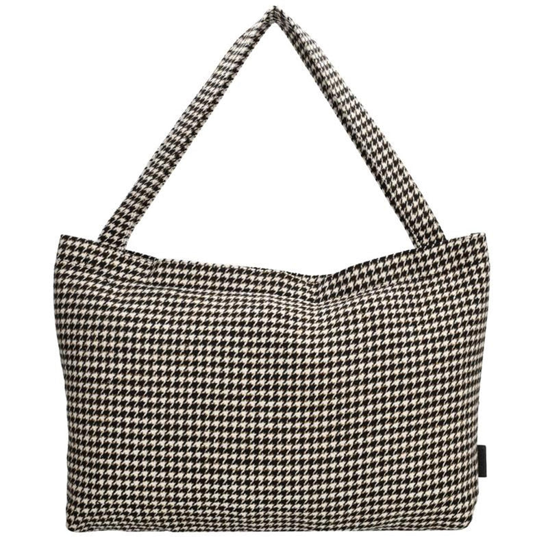 Shopper Beagles pied de poule nera