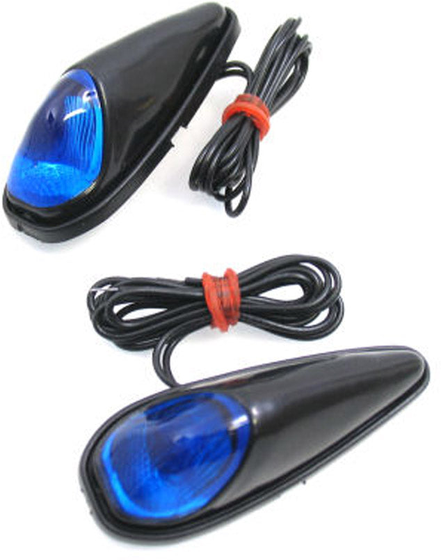 Lámpara de borde LED Set Plak Lampa Blue House Negro
