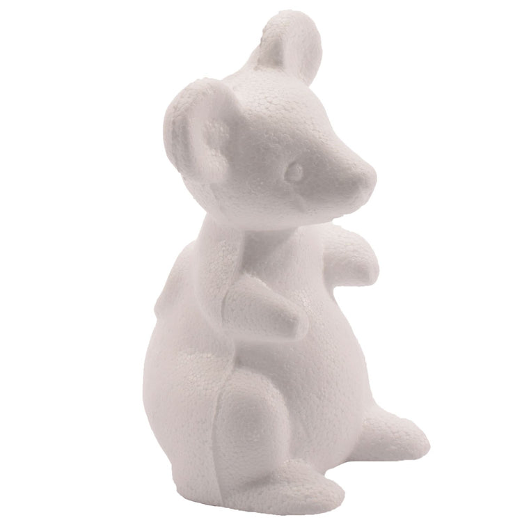 Vaessen creative • ratón de poliestireno pequeño 13 cm