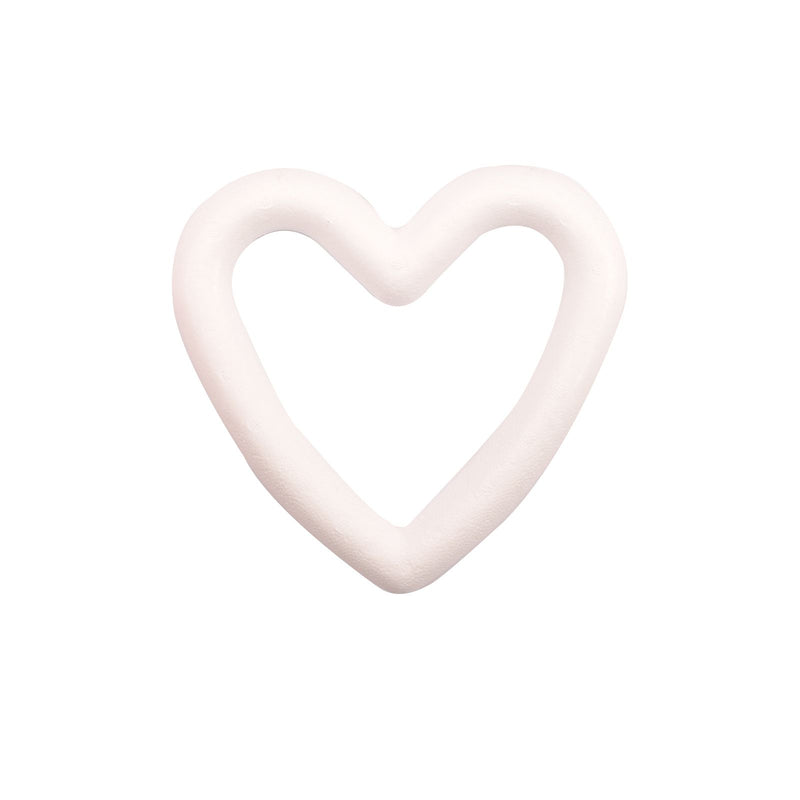 Vaessen creative • cuore di polistirolo aperto 15 cm