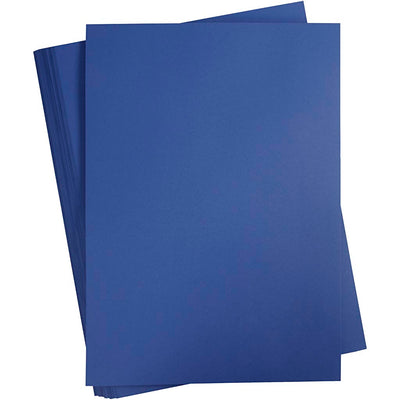 Creativ company cartoncino colorato, a2, foglio 420x594 mm, 180 gr, blu scuro, 100 fogli 1 scatola