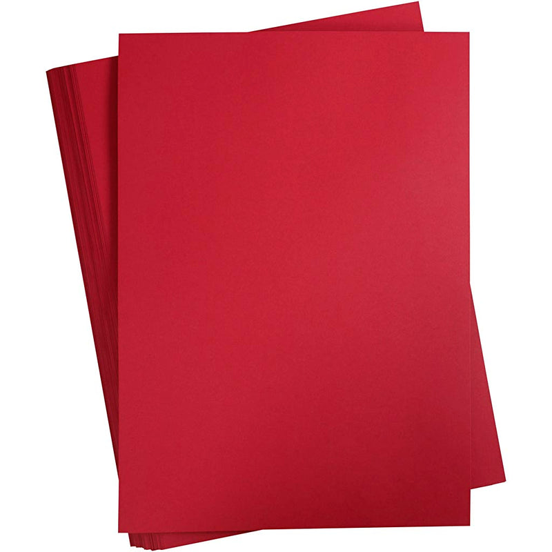Cartoncino colorato Creativ company, a2, foglio 420x594 mm, 180 gr, rosso Natale, 100 fogli 1 scatola