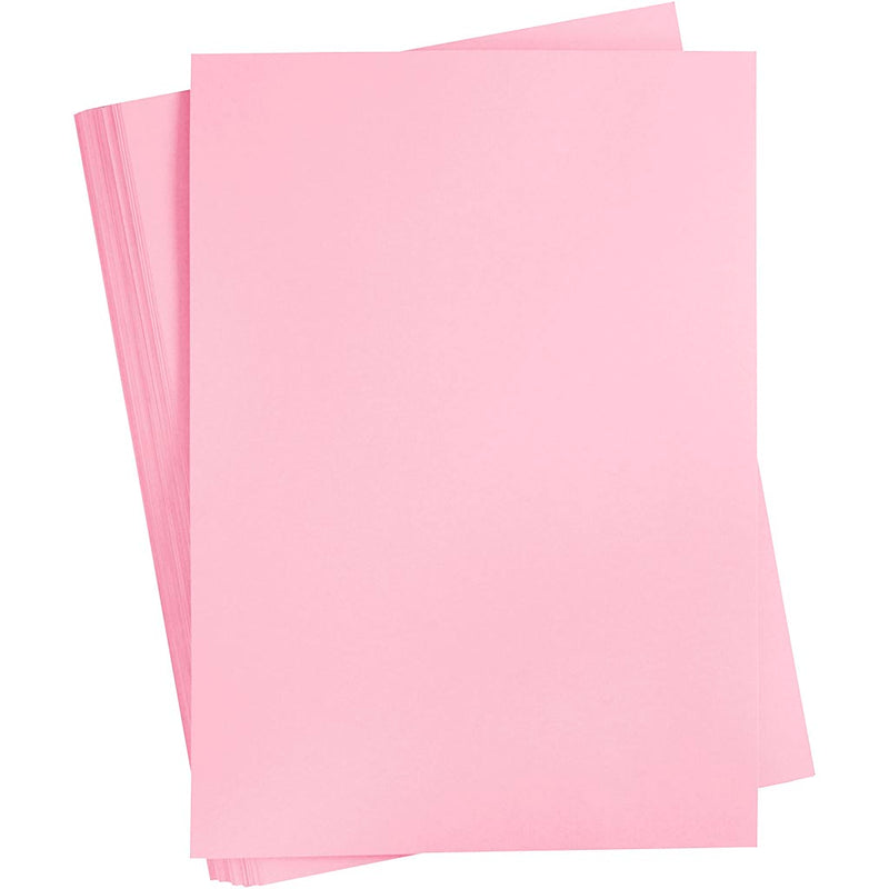 Creativ company cartoncino colorato, a2, foglio 420x594 mm, 180 gr, rosa chiaro, 100 fogli 1 scatola