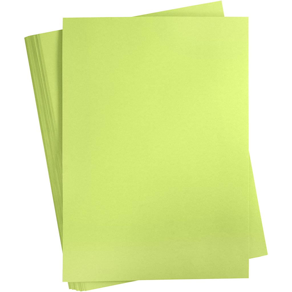 Cartoncino colorato Creativ company, a2, foglio 420x594 mm, 180 gr, verde chiaro, 100 fogli 1 scatola