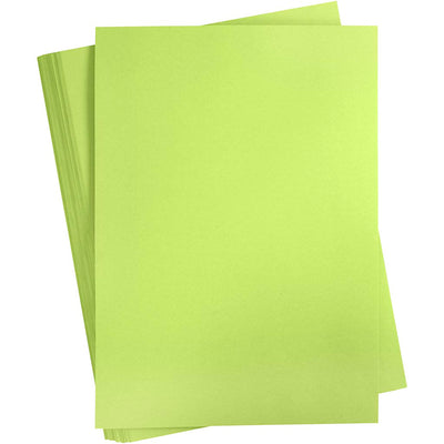 Creativ company cartulina de colores, a2, hoja 420x594 mm, 180 gr, verde claro, 100 hojas 1 caja