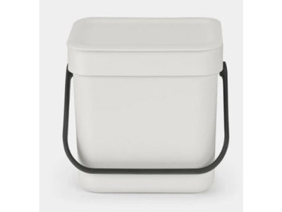 Brabantia sort go afvalbak 3l grijs