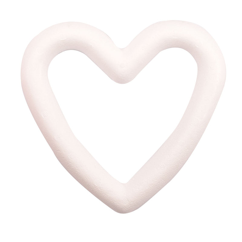 Vaessen creative • cuore di polistirolo aperto 20 cm