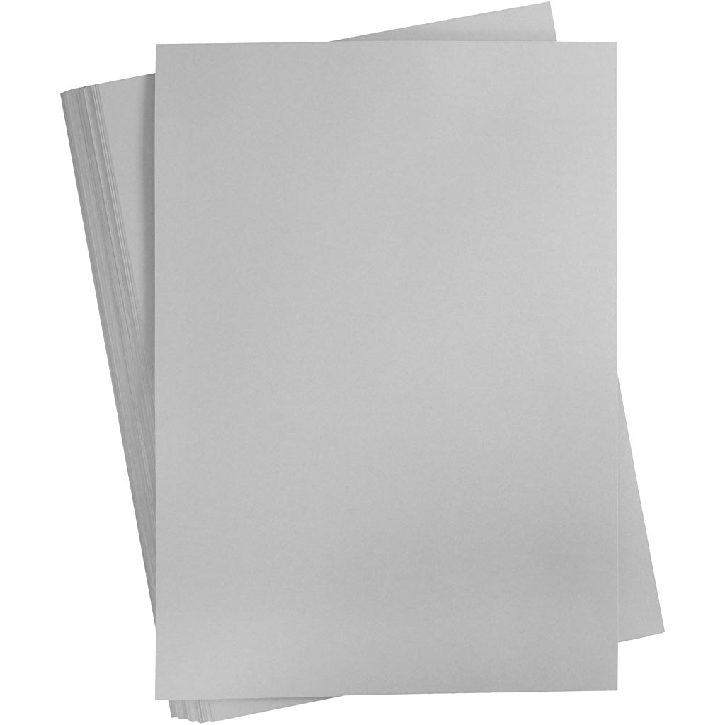 Creativ company cartulina de colores, a2, hoja 420x594 mm, 180 gr, gris, 100 hojas 1 caja