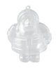 Vaessen creative • Papá Noel de plástico, 2 piezas, 10 cm
