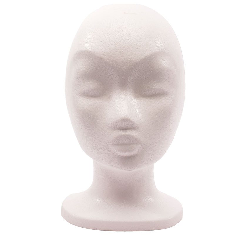 Vaessen creative • testa di donna in polistirolo 28 cm