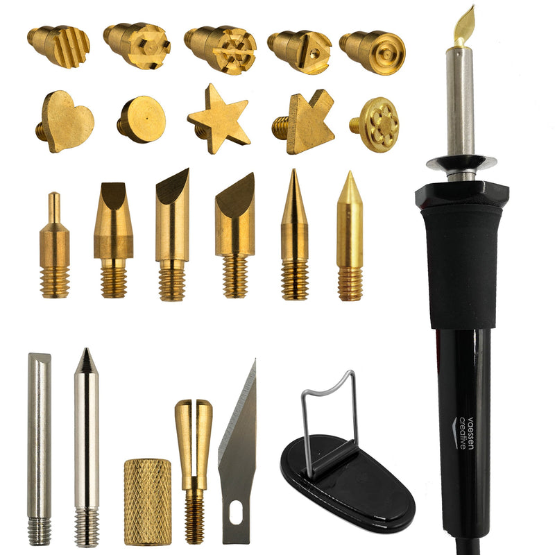 Vaessen creative • set stufa a legna con 23 accessori