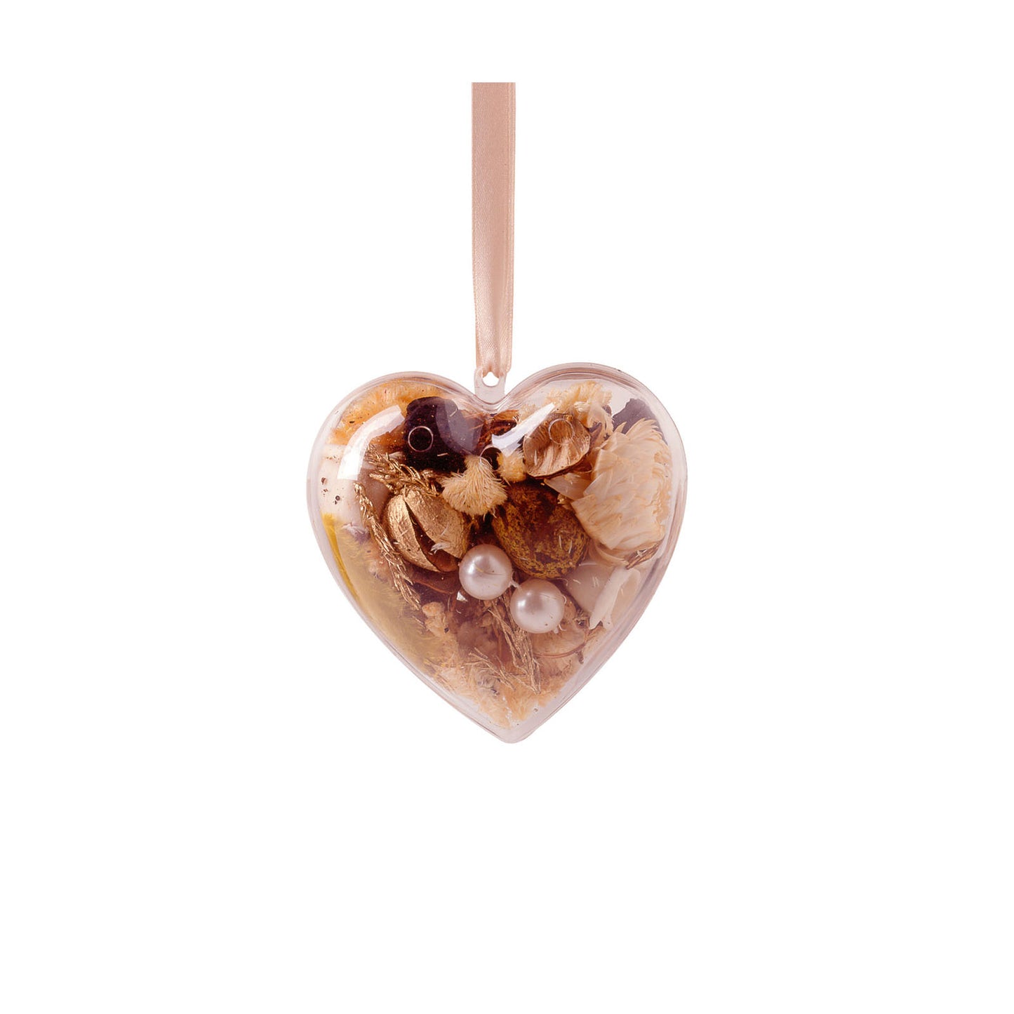 Vaessen creative • potpourri a forma di cuore in plastica 2 pezzi 8 cm 10x