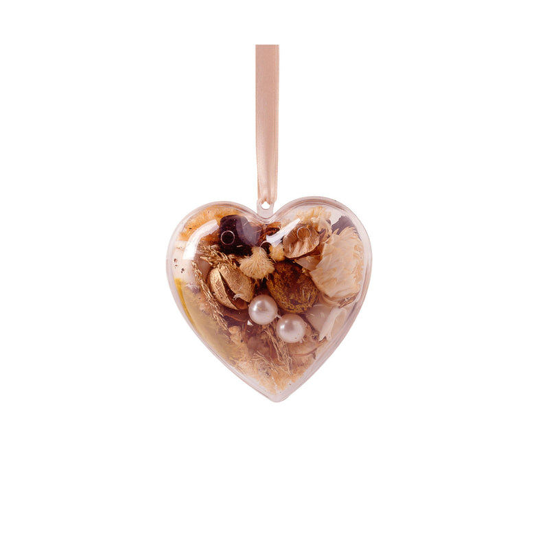 Vaessen creative • potpourri a forma di cuore in plastica 2 pezzi 8 cm 5x