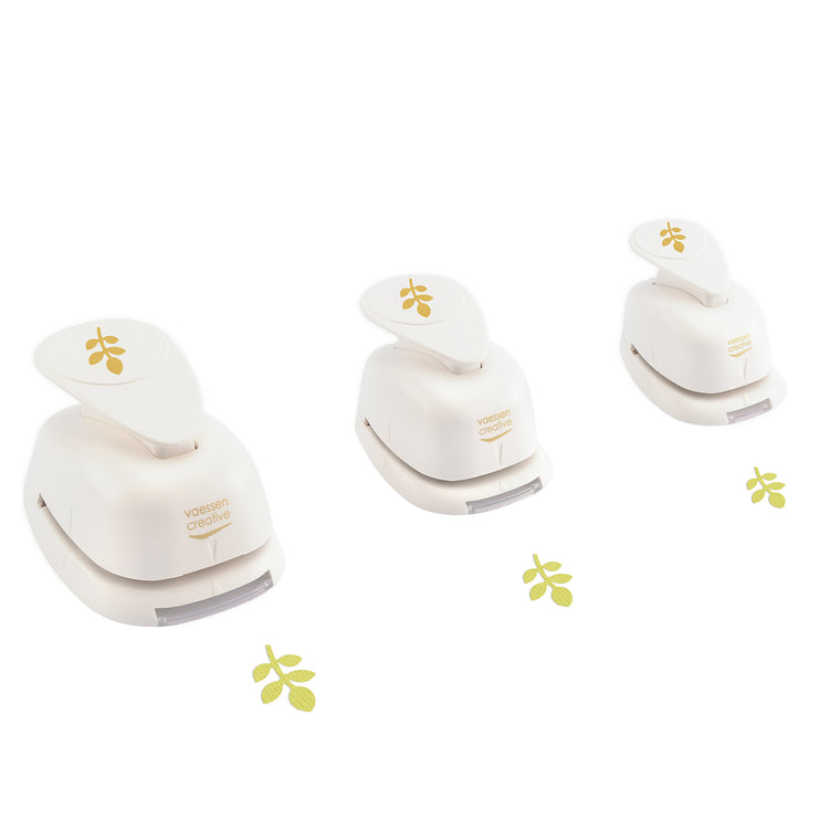 Vaessen creative • figuurpons set blaadjes 3st.