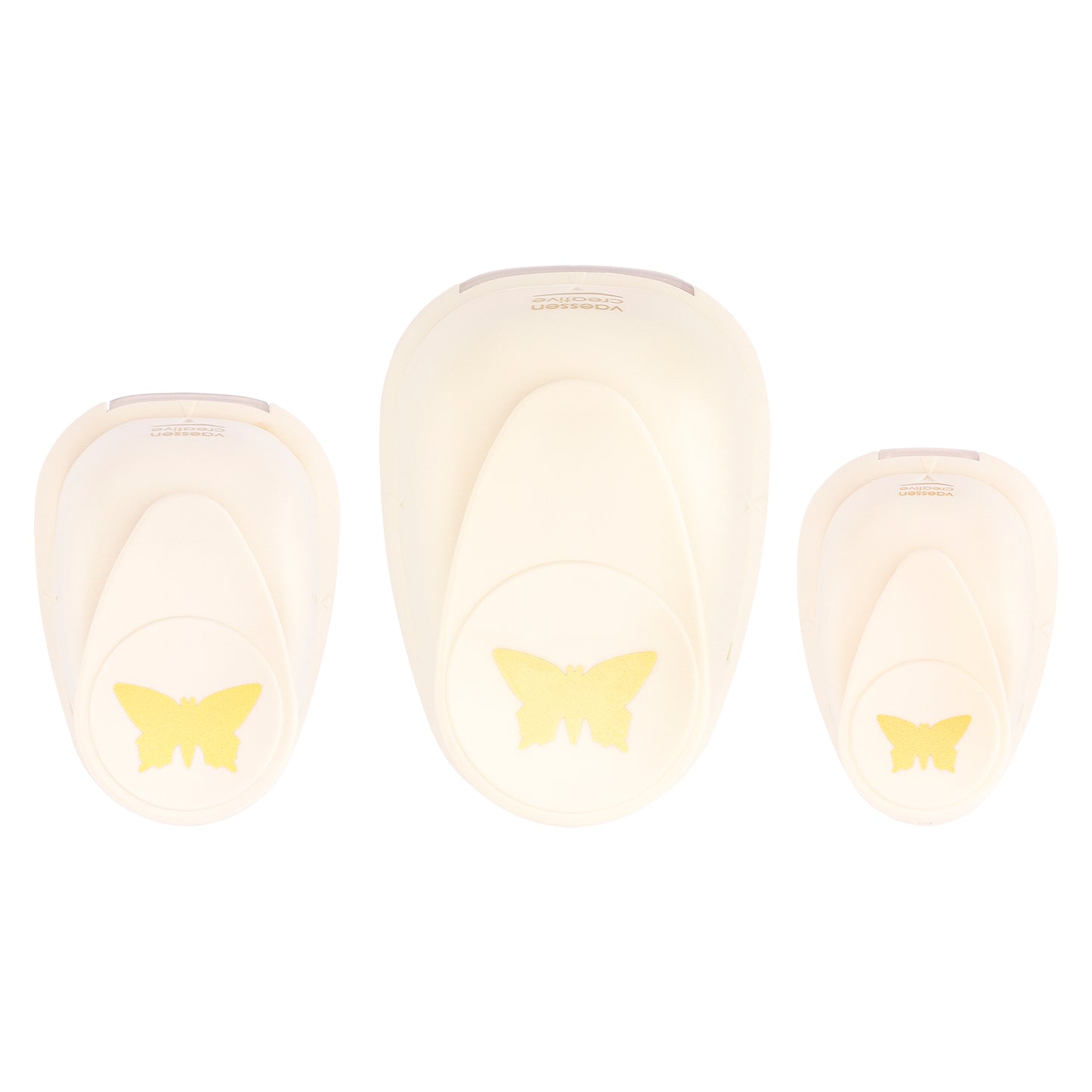 Vaessen creative • figuurpons set vlinders 3st.