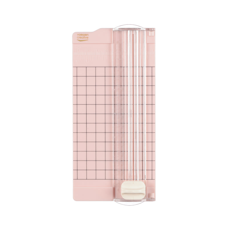 Vaessen creative • mini papiersnijder 15,3x6,5cm roze