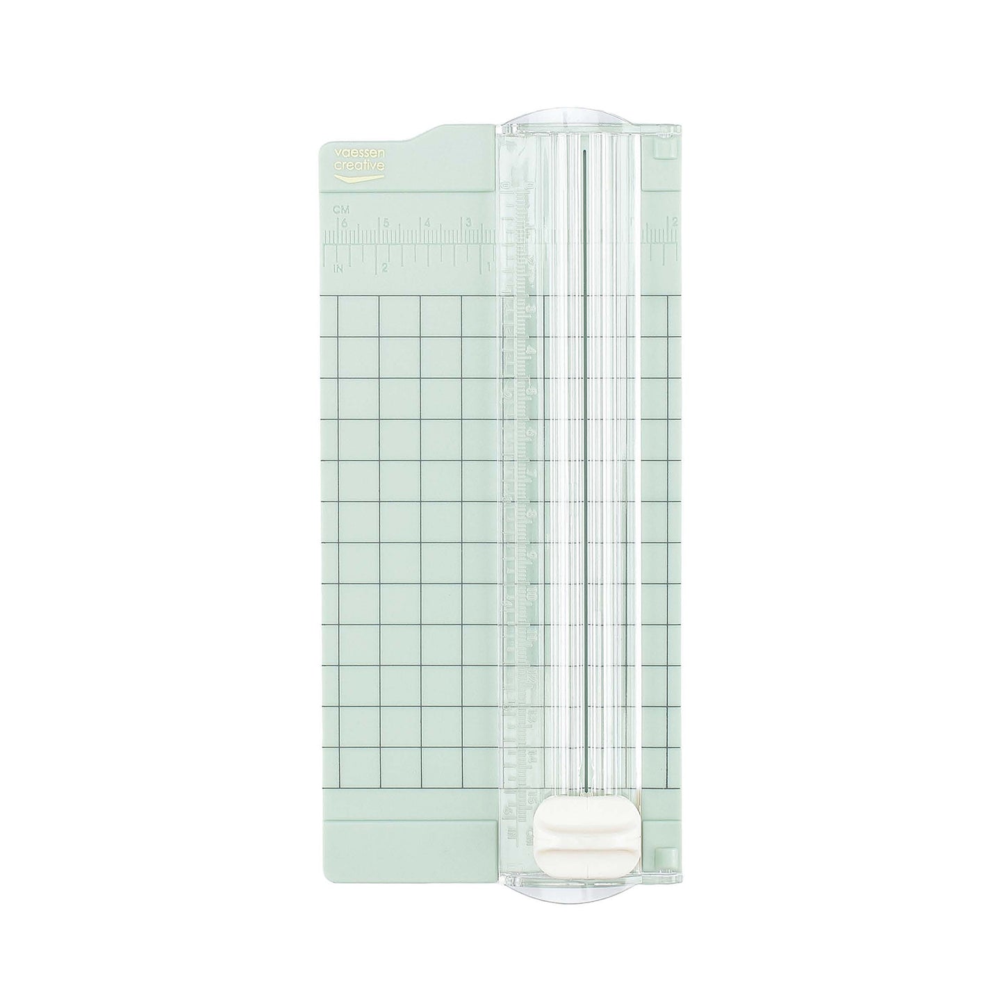 Vaessen creative • mini cortador de papel 15,3x6,5cm menta