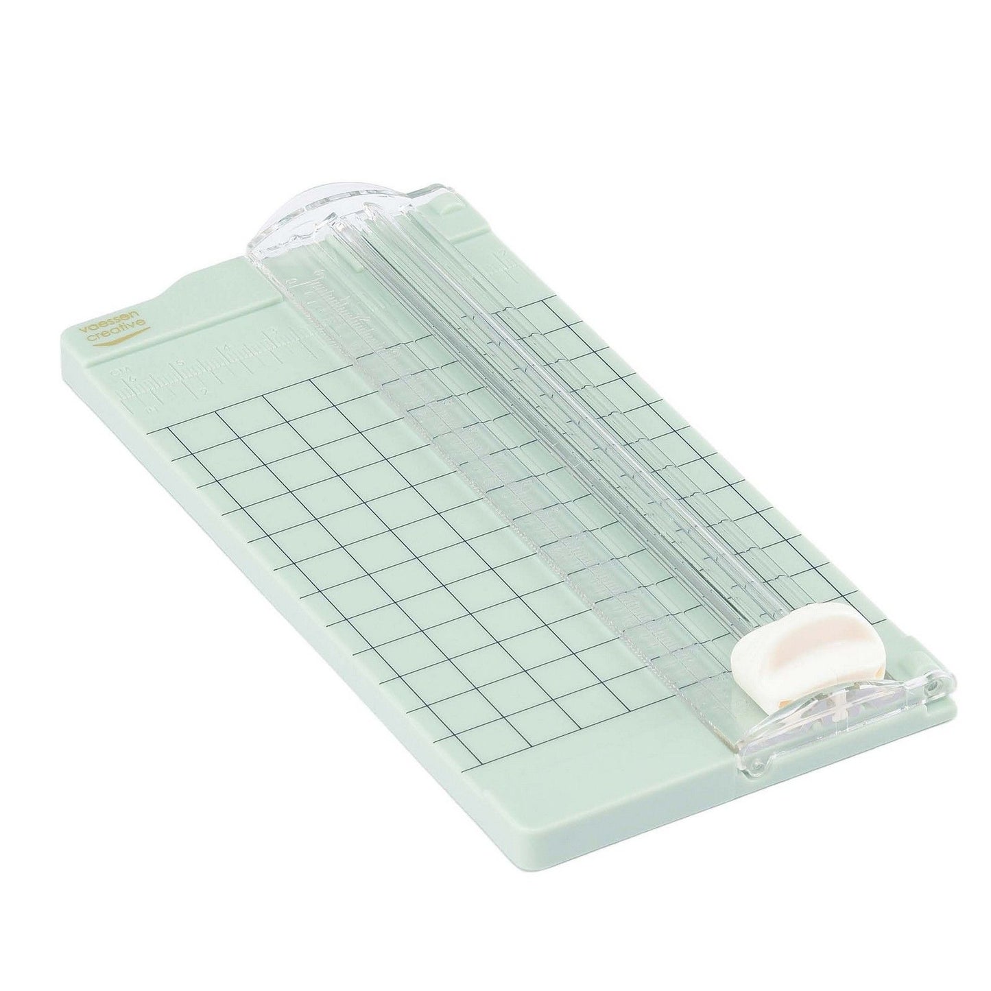 Vaessen creative • mini cortador de papel 15,3x6,5cm menta