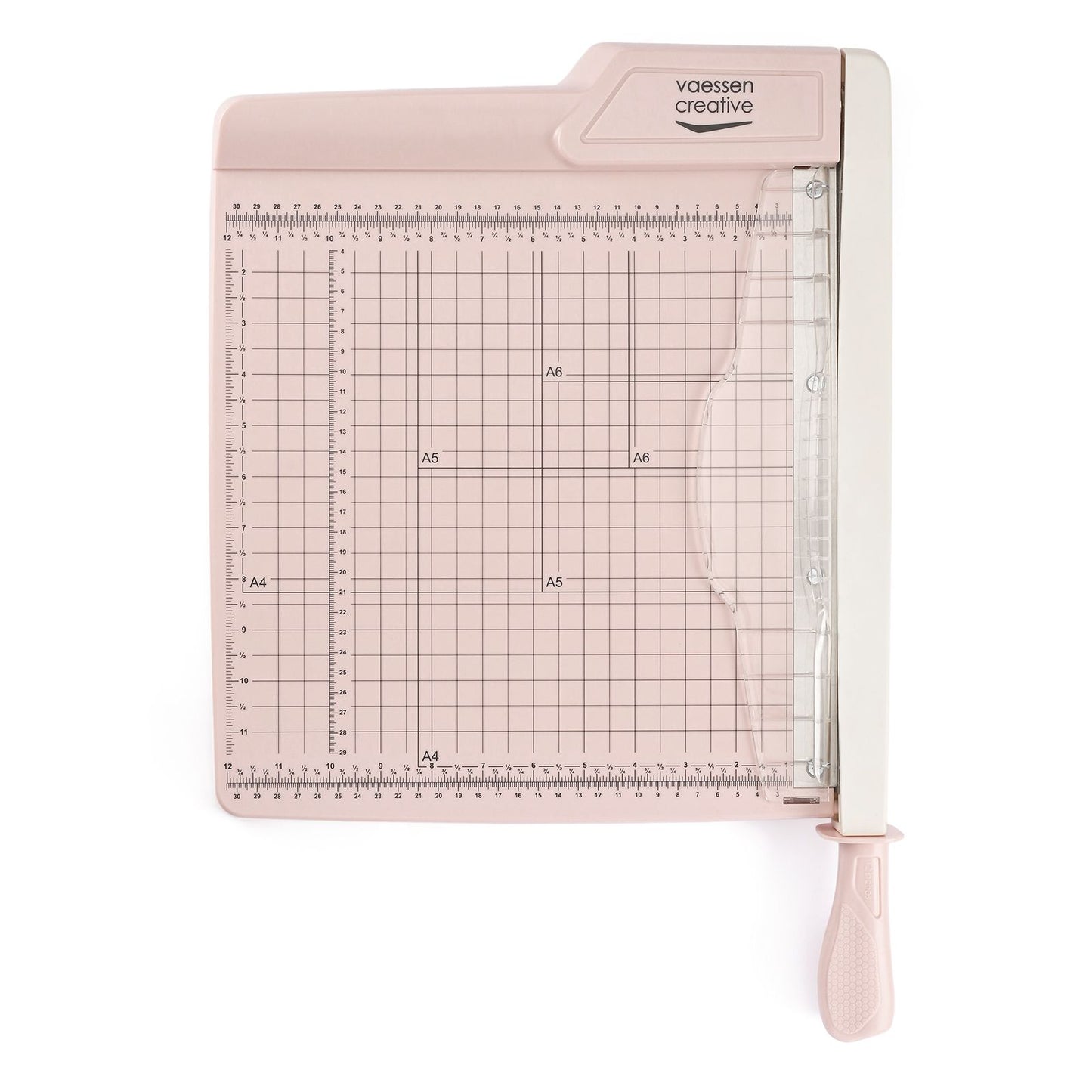 Vaessen creative • cortador de papel guillotina 30,5x30,5cm rosa