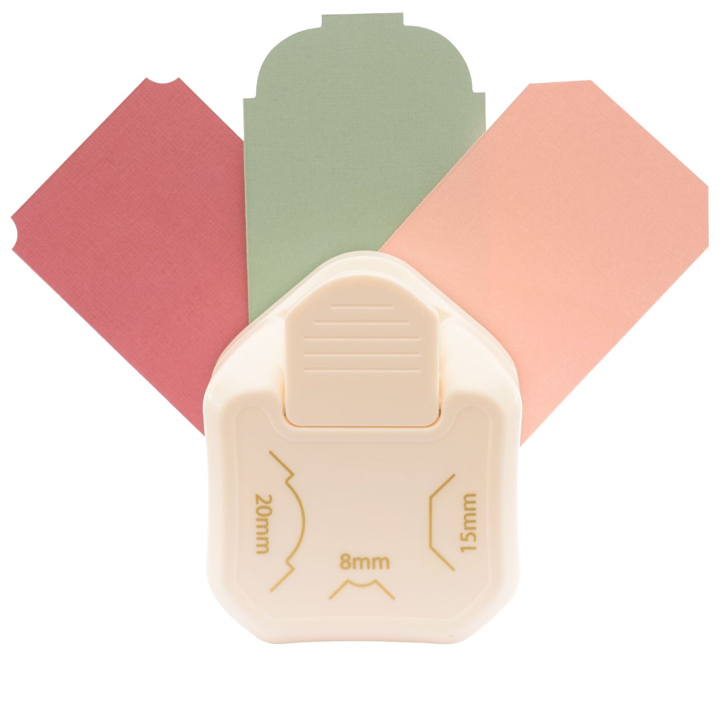 Vaessen creative • 3-in-1 label hoekpons 8-15-20mm