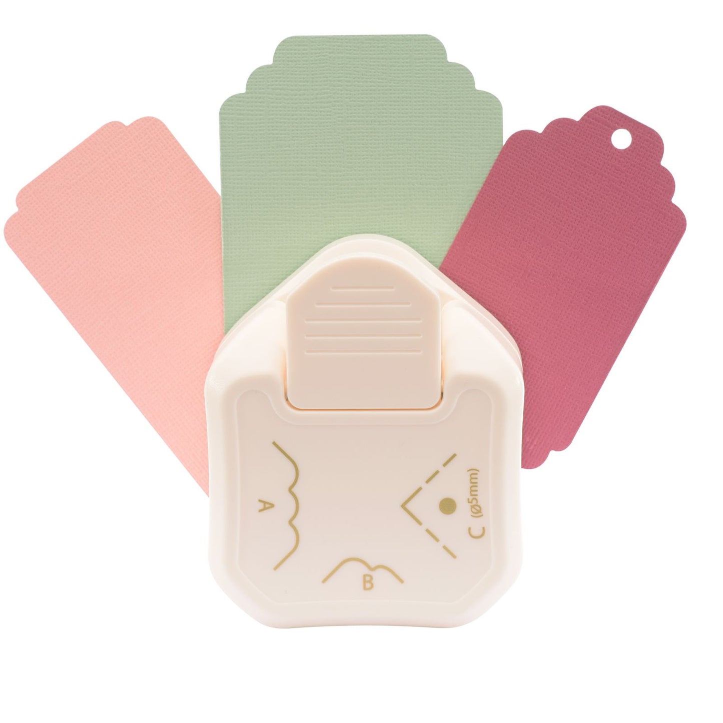 Vaessen creative • 3-in-1 label hoekpons geschulpt