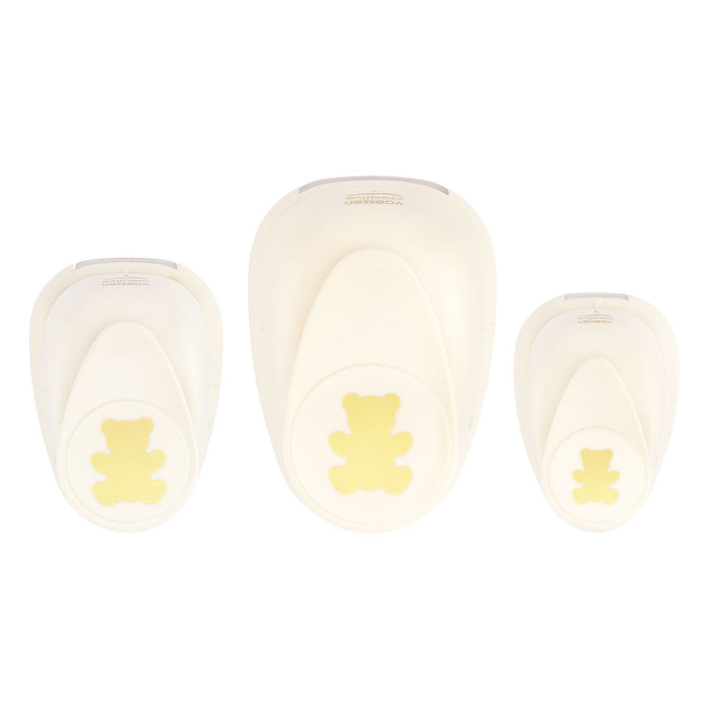 Vaessen creative • set di punzoni per figure orsetti 3 pz.