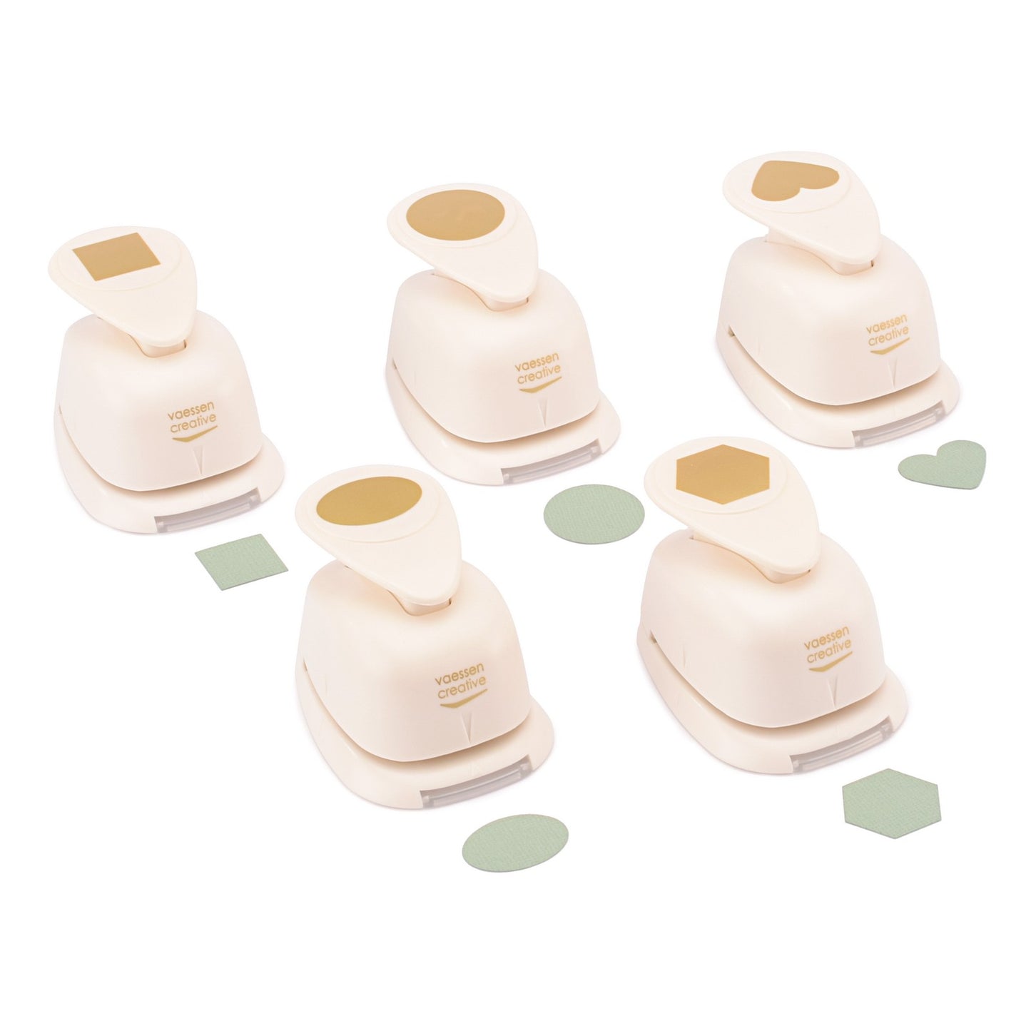 Vaessen creative • figuurpons set vormen 5st.