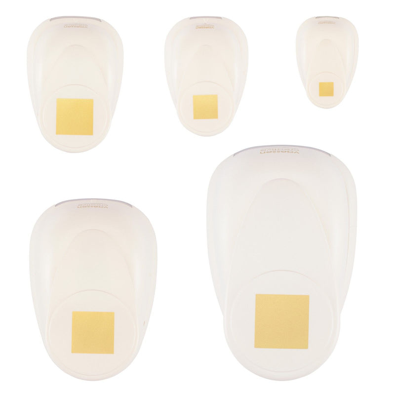 Vaessen creative • set di punzoni per figure quadrati 5 pz.