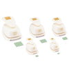 Vaessen creative • set di punzoni per figure quadrati 5 pz.