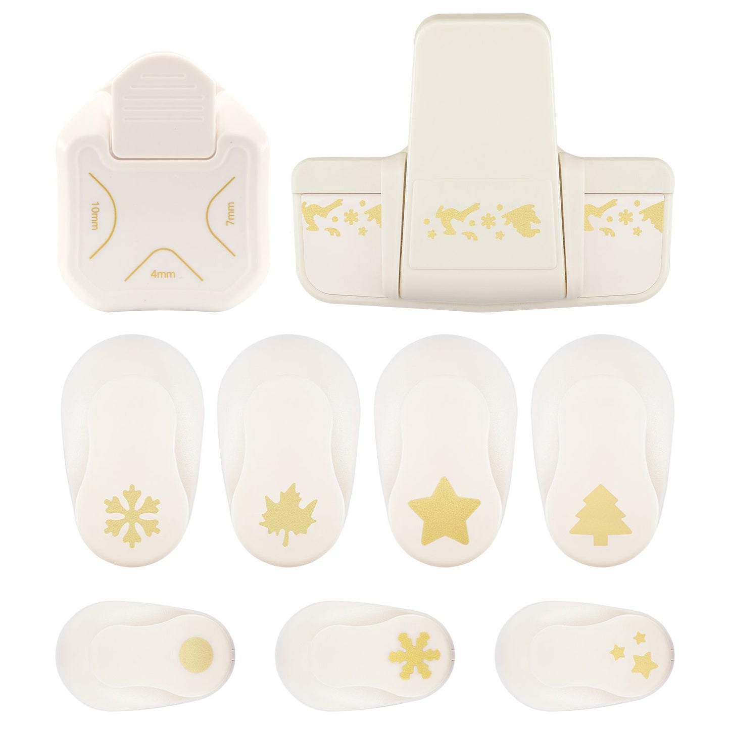 Vaessen creative • figuurpons set kerst divers 9st.
