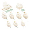Vaessen creative • figuurpons set kerst divers 9st.