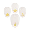 Vaessen creative • set di figurine con fiori e foglie 4 pz.