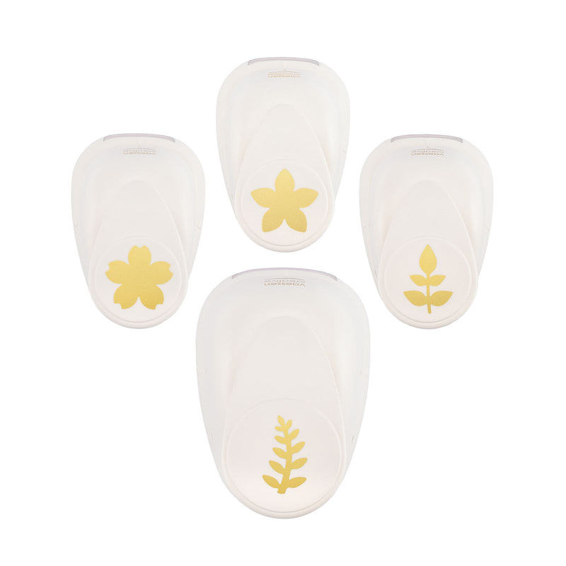 Vaessen creative • set di figurine con fiori e foglie 4 pz.
